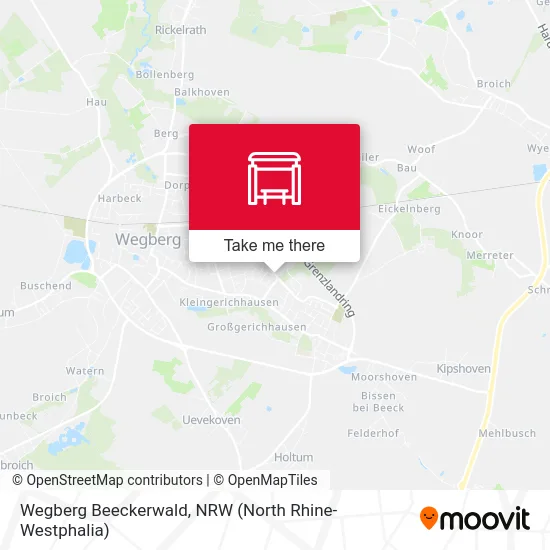 Карта Wegberg Beeckerwald