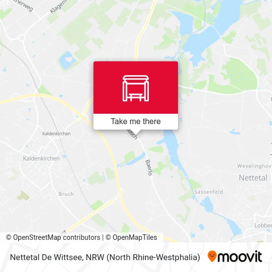 Карта Nettetal De Wittsee