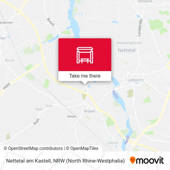 Карта Nettetal am Kastell