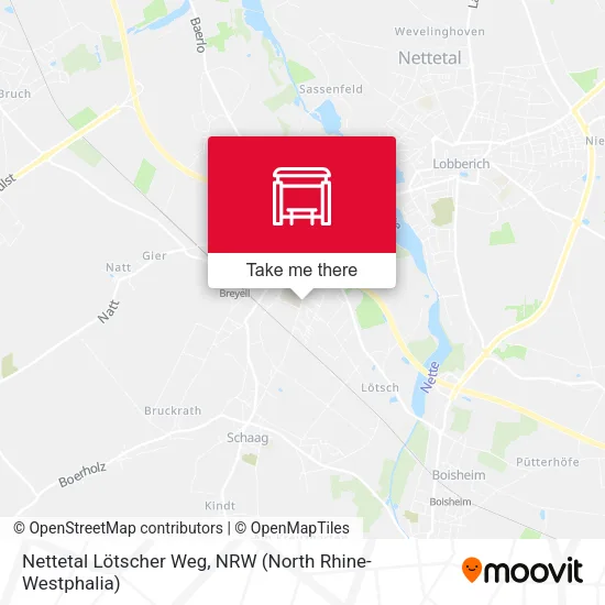 Карта Nettetal Lötscher Weg