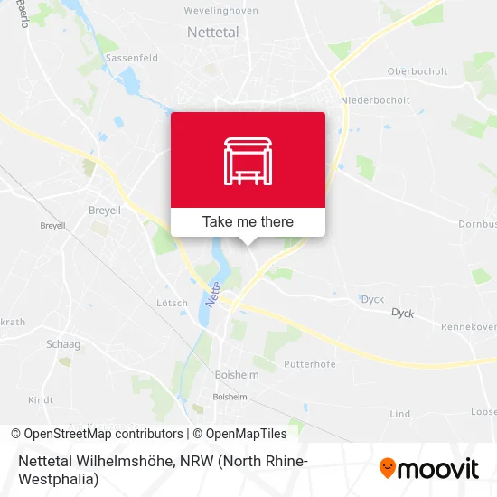Карта Nettetal Wilhelmshöhe
