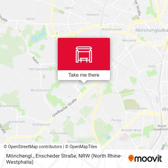 Карта Mönchengl., Enscheder Straße