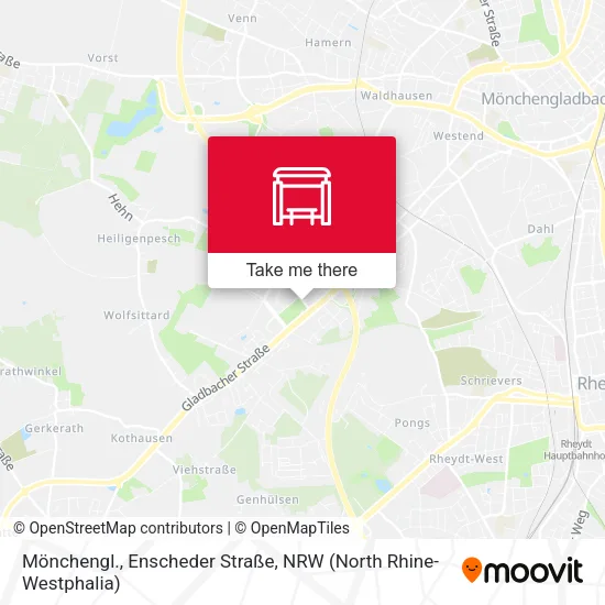 Карта Mönchengl., Enscheder Straße