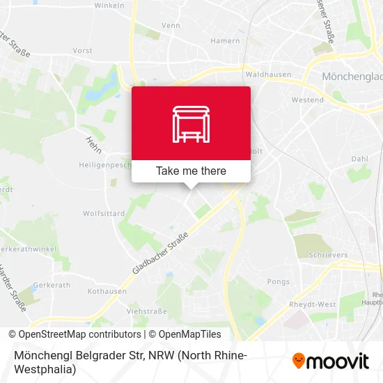 Карта Mönchengl Belgrader Str