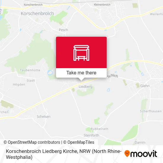 Карта Korschenbroich Liedberg Kirche