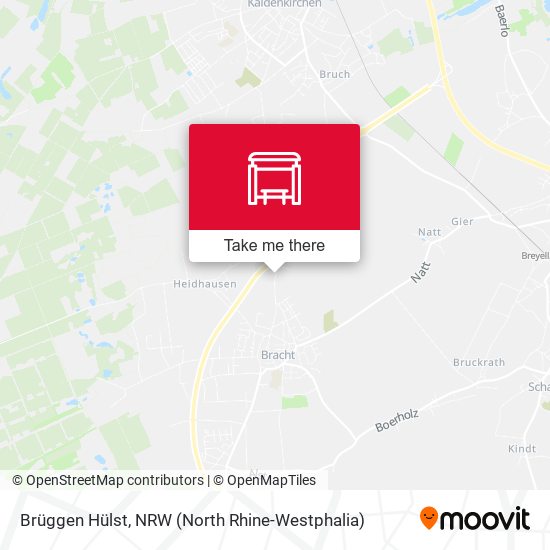 Brüggen Hülst map