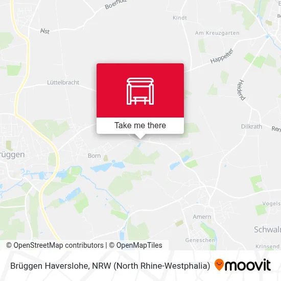 Brüggen Haverslohe map