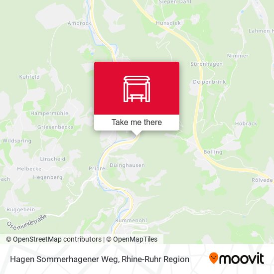 Hagen Sommerhagener Weg map