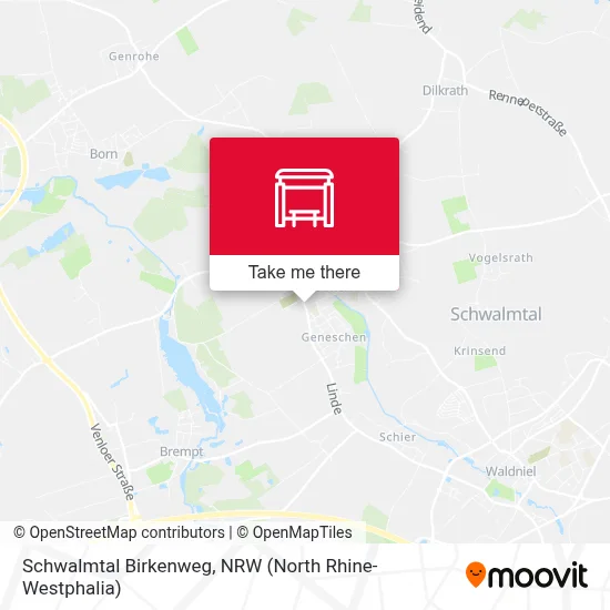Schwalmtal Birkenweg map