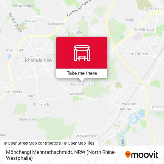 Карта Mönchengl Mennrathschmidt