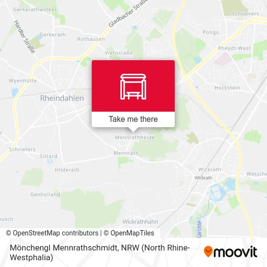 Карта Mönchengl Mennrathschmidt