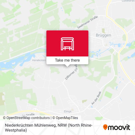Niederkrüchten Mühlenweg map