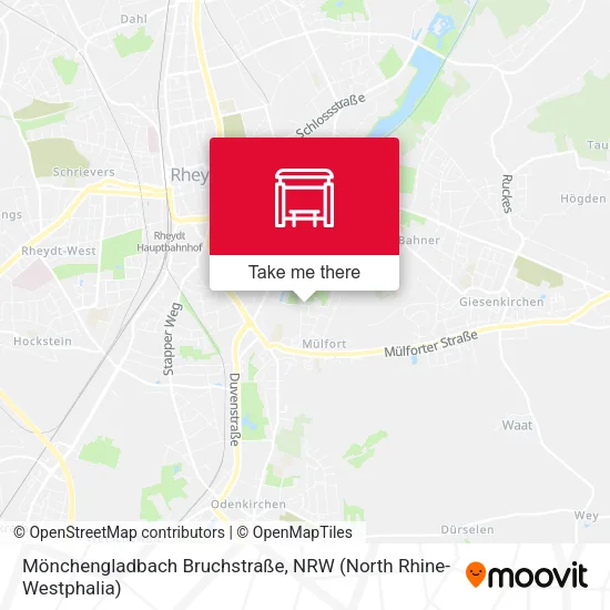Карта Mönchengladbach Bruchstraße