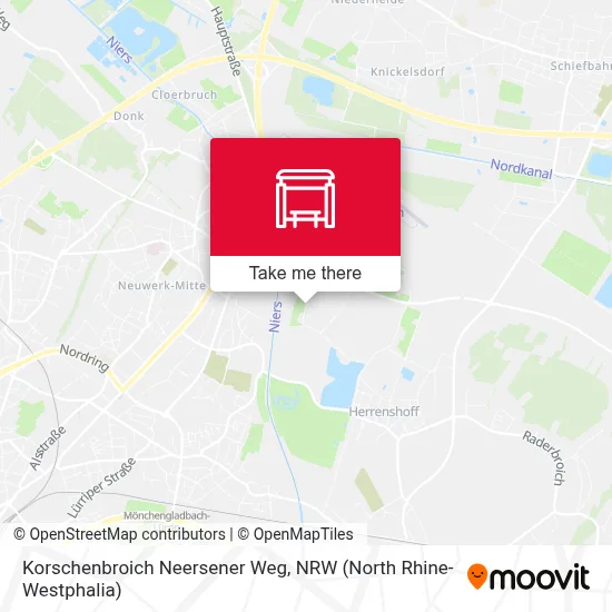 Korschenbroich Neersener Weg map
