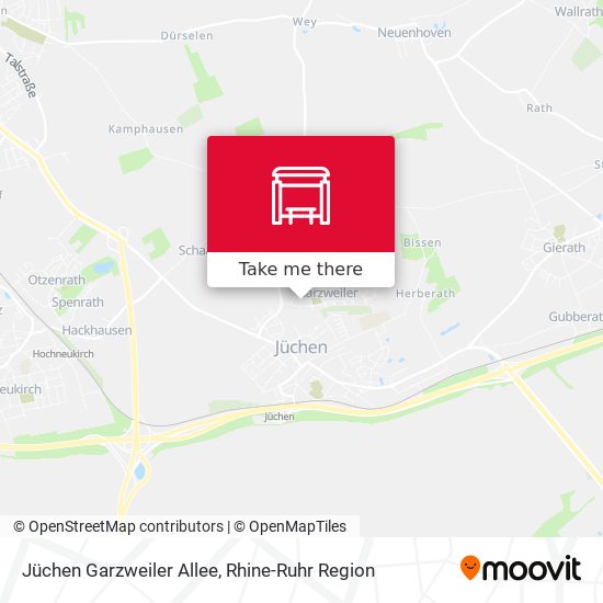 Jüchen Garzweiler Allee map