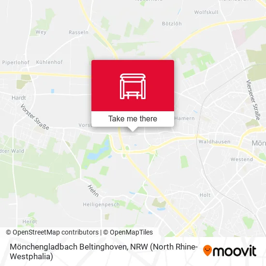 Карта Mönchengladbach Beltinghoven