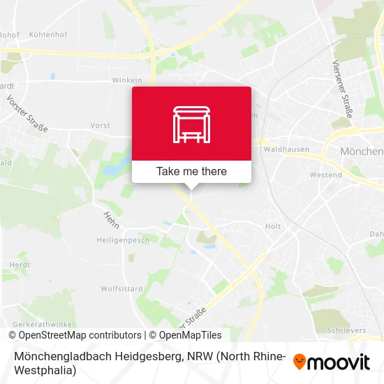 Карта Mönchengladbach Heidgesberg