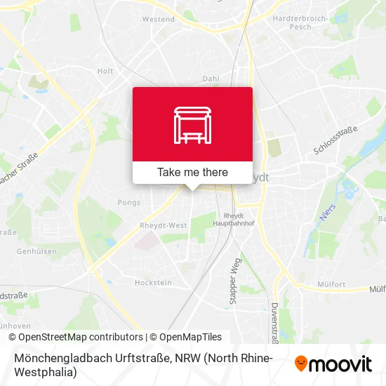 Карта Mönchengladbach Urftstraße