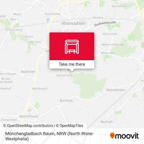 Карта Mönchengladbach Baum