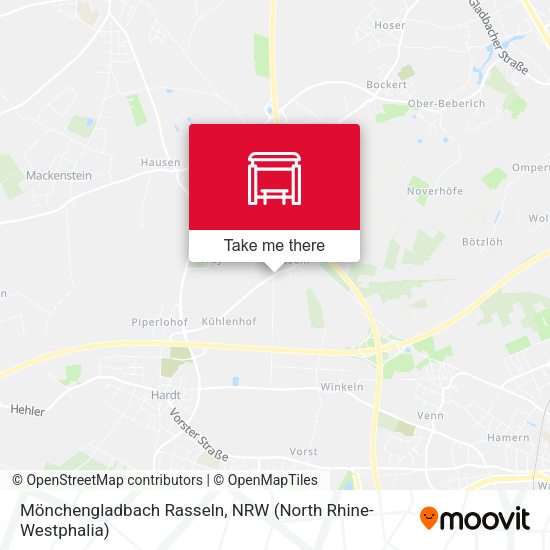 Карта Mönchengladbach Rasseln