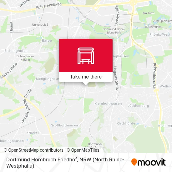 Dortmund Hombruch Friedhof map