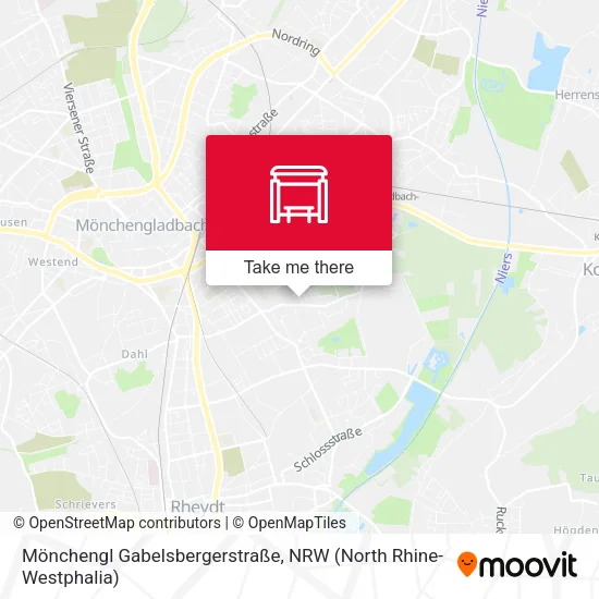 Карта Mönchengl Gabelsbergerstraße