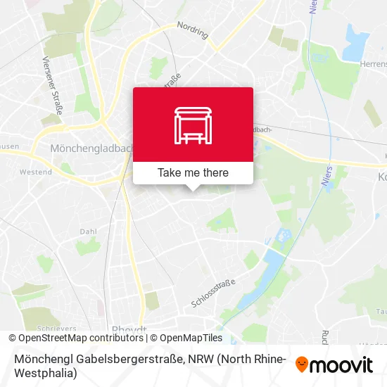 Карта Mönchengl Gabelsbergerstraße