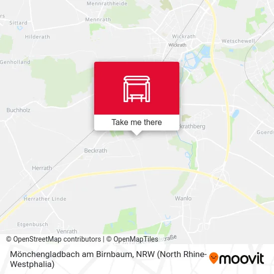 Карта Mönchengladbach am Birnbaum