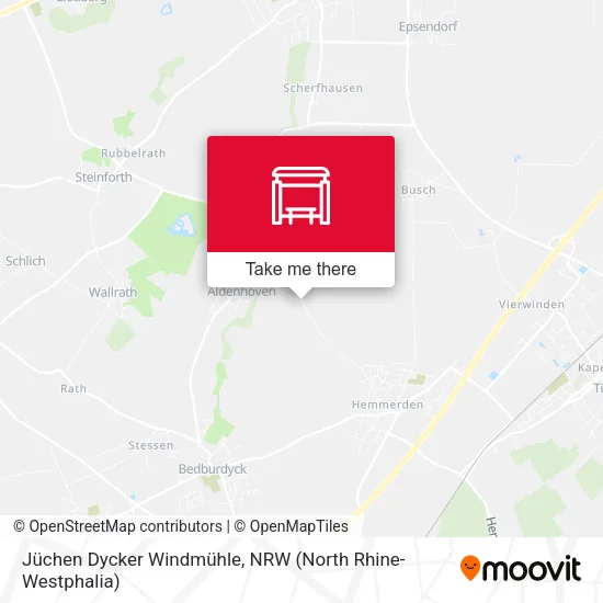 Карта Jüchen Dycker Windmühle