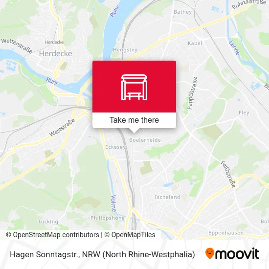 Hagen Sonntagstr. map