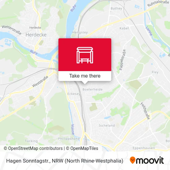 Hagen Sonntagstr. map