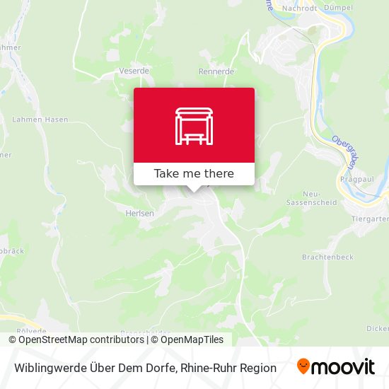 Wiblingwerde Über Dem Dorfe map