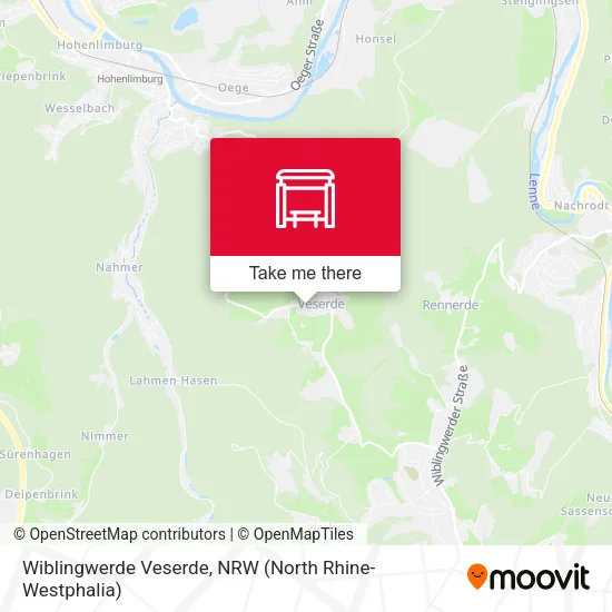 Карта Wiblingwerde Veserde