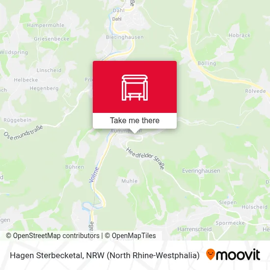 Hagen Sterbecketal map