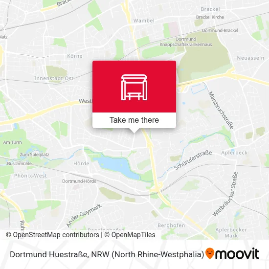 Dortmund Huestraße map