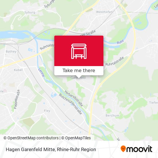 Hagen Garenfeld Mitte map