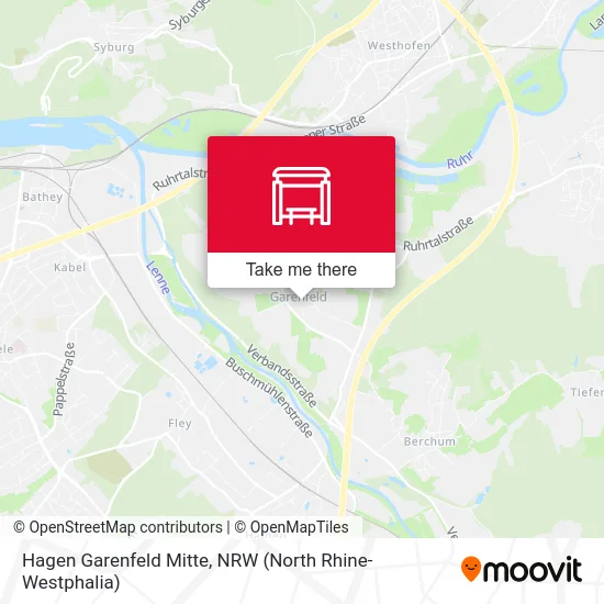 Hagen Garenfeld Mitte map