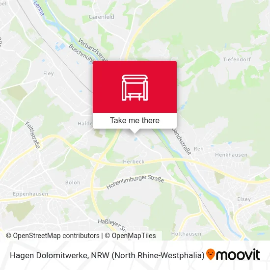 Hagen Dolomitwerke map