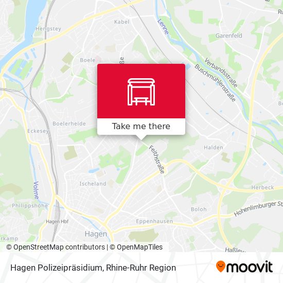 Hagen Polizeipräsidium map