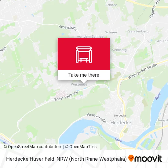 Карта Herdecke Huser Feld