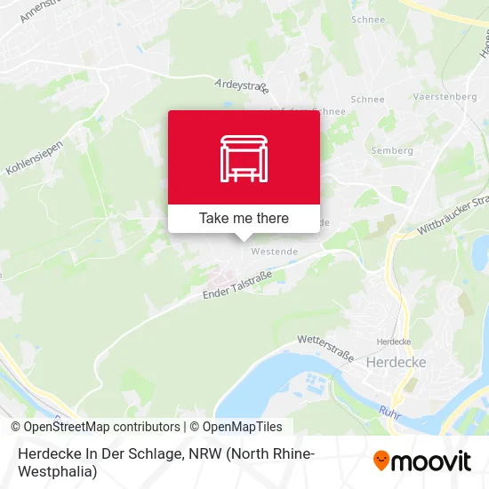 Herdecke In Der Schlage map