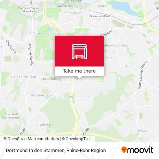 Dortmund In den Stämmen map