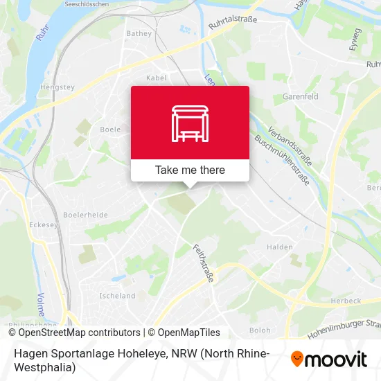 Карта Hagen Sportanlage Hoheleye