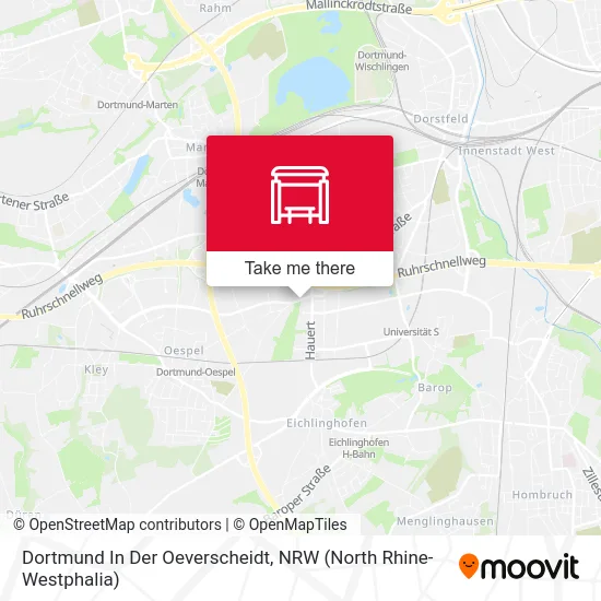 Dortmund In Der Oeverscheidt map