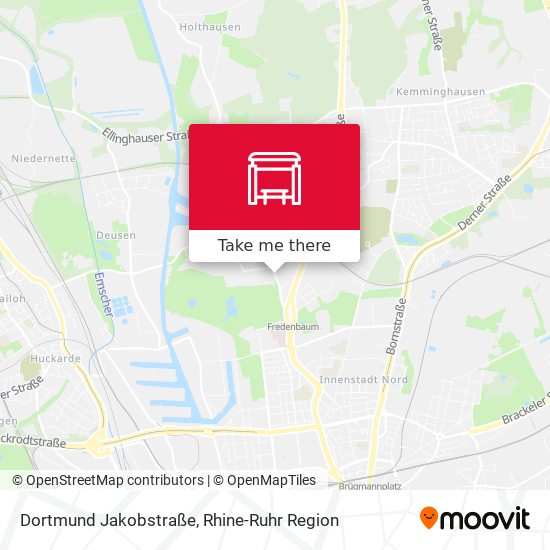 Dortmund Jakobstraße map