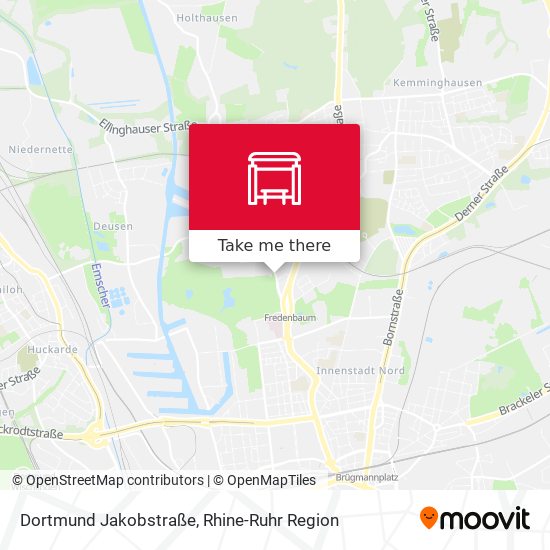 Dortmund Jakobstraße map