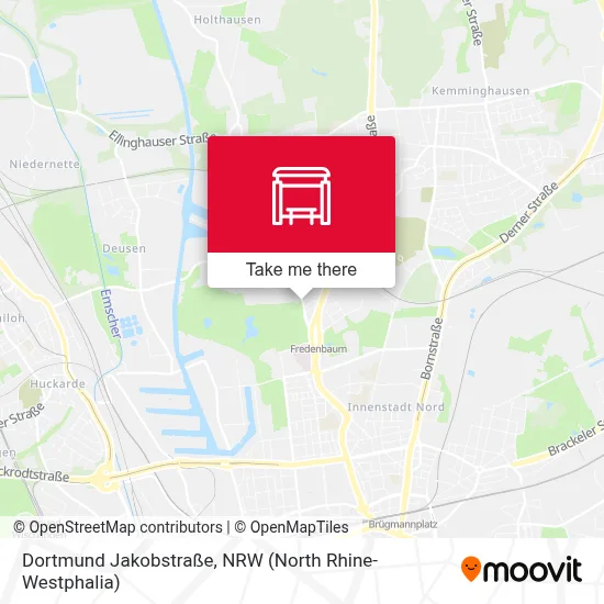 Dortmund Jakobstraße map