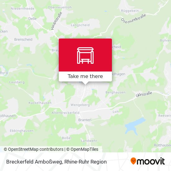 Breckerfeld Amboßweg map