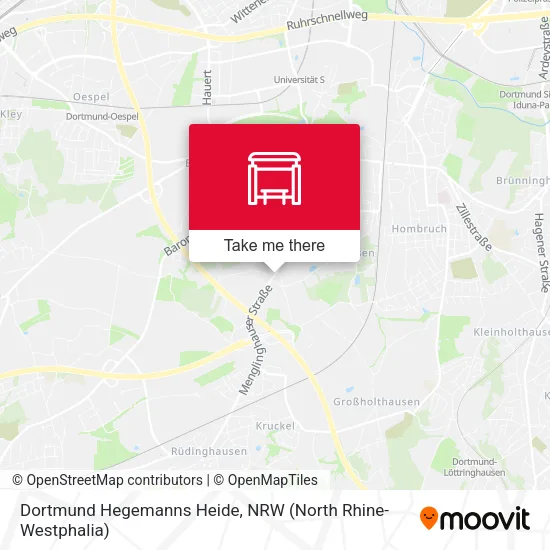 Карта Dortmund Hegemanns Heide
