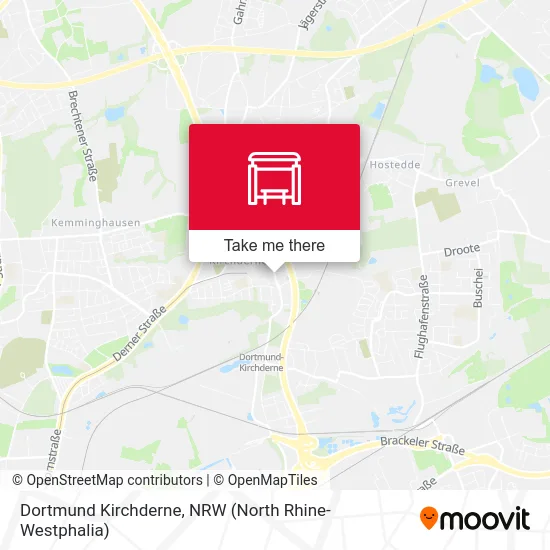 Dortmund Kirchderne map